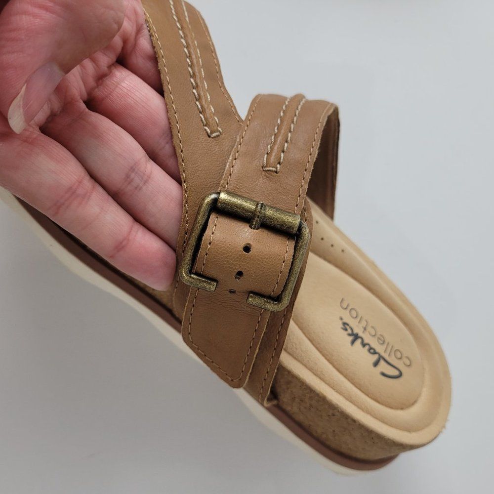 Clarks Sandals Womens 8 Brown Brynn Madi Toe Post Buckle Ultimate Comfort - Picture 7 of 12
